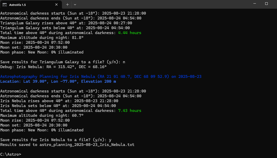 Script Output